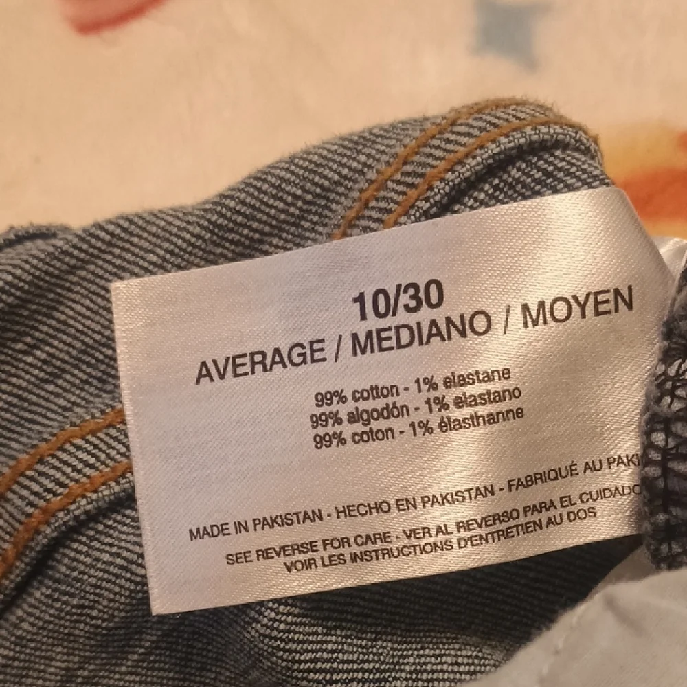 Chaps Dark Blue Straight Leg Jeans Short - Picture 4 of 7